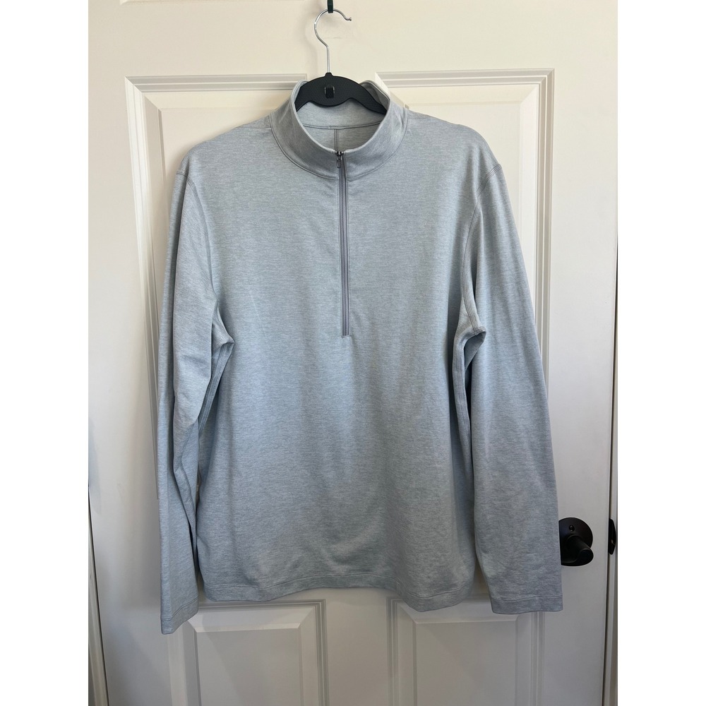 Lululemon Men's Soft Jersey 1/2 Zip Long Sleeve Athletic Top Size Medium